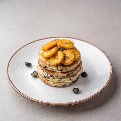 Blackcurrant and Banana Pancake